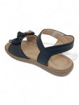 Sandal with Applique Detail - Black