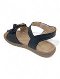 Sandal with Applique Detail - Black