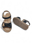 Sandal with Applique Detail - Black