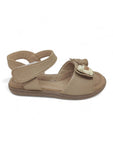 Sandal with Applique Detail - Brown