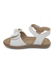 Sandal with Applique Detail - White
