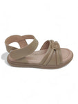 Sandal with Applique Detail - Brown
