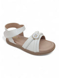 Sandal with Applique Detail - White
