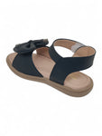 Sandal with Applique Detail - Black