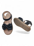 Sandal with Applique Detail - Black