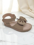 Sandal with Applique Detail - Brown
