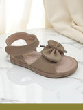 Sandal with Applique Detail - Brown