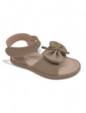 Sandal with Applique Detail - Brown
