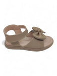 Sandal with Applique Detail - Brown