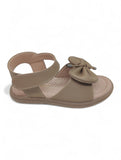 Sandal with Applique Detail - Brown