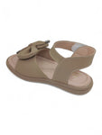 Sandal with Applique Detail - Brown