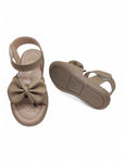 Sandal with Applique Detail - Brown
