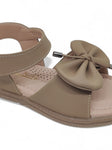 Sandal with Applique Detail - Brown