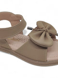 Sandal with Applique Detail - Brown
