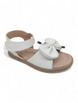 Sandal with Applique Detail - White