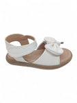 Sandal with Applique Detail - White