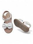 Sandal with Applique Detail - White