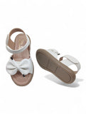 Sandal with Applique Detail - White
