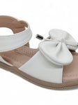 Sandal with Applique Detail - White