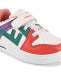 Casual Shoes With Velrco - Red