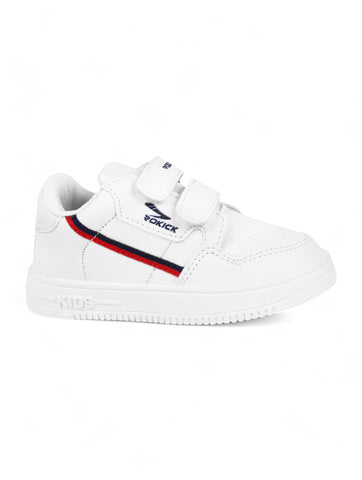 Casual Shoes With Velrco - White