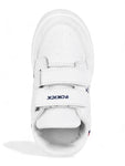 Casual Shoes With Velrco - White