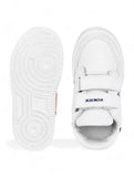 Casual Shoes With Velrco - White