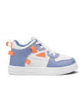 Ankle High Casual Shoes With Laces - Blue