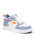 Ankle High Casual Shoes With Laces - Blue