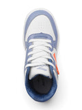 Ankle High Casual Shoes With Laces - Blue