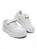 Casual Shoes With Velrco - White