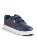Casual Shoes With Velrco - Navy Blue