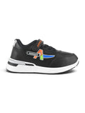 Casual Shoes With Velrco - Black