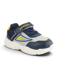 Casual Shoes With Velrco - Navy Blue