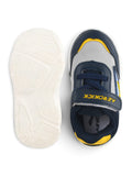 Casual Shoes With Velrco - Navy Blue