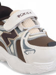 Casual Shoes With Velrco - Brown