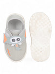 Musical Chu Chu Shoes With Velcro Closing - Grey