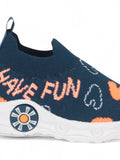 Slip On Musical Chu Chu Shoes - Navy Blue