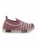 Slip On Casual Shoes With LED Light - Mauve
