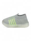 Casual Slip On Shoes With Led Light - Grey