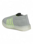 Casual Slip On Shoes With Led Light - Grey
