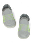 Casual Slip On Shoes With Led Light - Grey