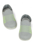 Casual Slip On Shoes With Led Light - Grey