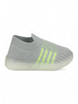 Casual Slip On Shoes With Led Light - Grey