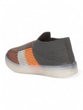 Casual Slip On Shoes With Led Light - Grey