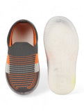 Casual Slip On Shoes With Led Light - Grey
