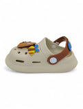 Cartoon Applique Anti-Slip Clogs - Cream