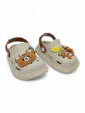 Cartoon Applique Anti-Slip Clogs - Cream