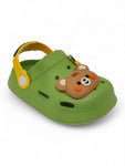 Cartoon Applique Anti-Slip Clogs - Green