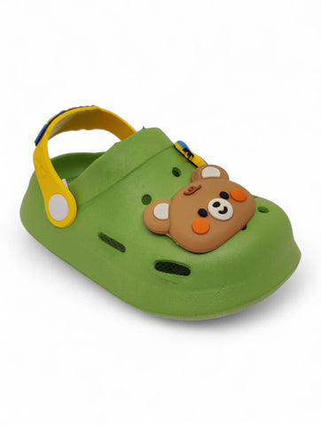 Cartoon Applique Anti-Slip Clogs - Green
